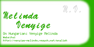 melinda venyige business card